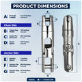 Multidirectional Anchor Swivel for 1/4" - 5/16" Chain, AISI316 Stainless Steel - FO4954 - Five Oceans