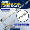 Multidirectional Anchor Swivel for 3/8" - 1/2" Chain, AISI316 Stainless Steel - FO4958 - Five Oceans