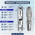 Multidirectional Anchor Swivel for 3/8" - 1/2" Chain, AISI316 Stainless Steel - FO4958 - Five Oceans