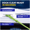 1/2 in x 7 ft PWC Dock Lines, Giant Snap Hook, Yellow & Green, 2-Pack – FO4960 - Five Oceans