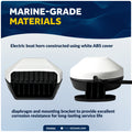 Boat Horn, 120 dB, White ABS Cover, 12V - FO4962 - Five Oceans