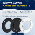 2-3/4" Scupper Valve - Self-Bailing Deck Drain for Boats- FO4964 - Five Oceans