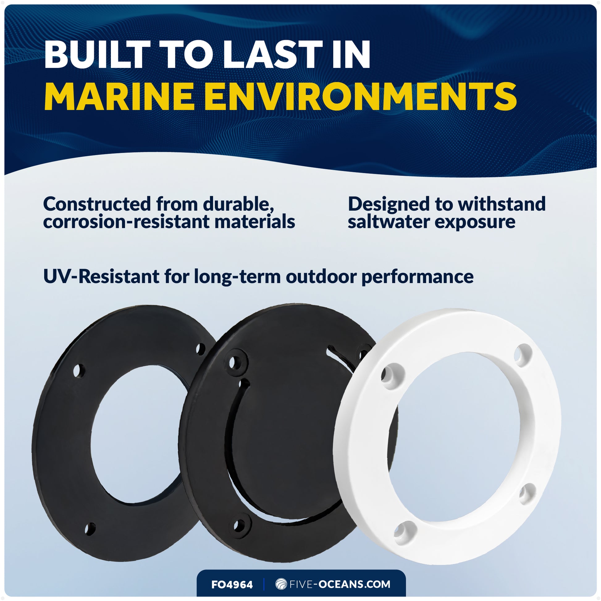 2-3/4" Scupper Valve - Self-Bailing Deck Drain for Boats- FO4964 - Five Oceans