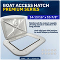 Access Hatch, 14-13/16" x 10-7/8", Off-White - FO4970 - Five Oceans