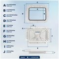 Access Hatch, 14-13/16" x 10-7/8", Off-White - FO4970 - Five Oceans