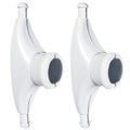 5-3/4" Spreader Boots with 1" Dia. Round Opening, UV-Resistant Rubber, 2-Pack
