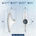 5-3/4" Spreader Boots with 1" Dia. Round Opening, UV-Resistant Rubber, 2-Pack