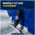1-1/2" Angled Thru-Hull Fitting - White ABS Plastic - FO4984 - Five Oceans