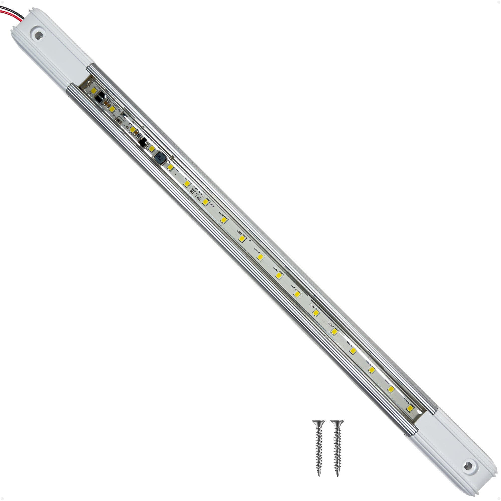 15" LED Strip Light, 9W Natural White, Aluminum Housing, 12V-30V - FO5000 - Five Oceans