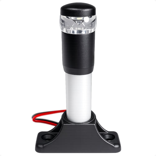 4-1/2" LED Anchor Light, Certified 2NM, Fixed Base, Polycarbonate Lens & Aluminum Tube,  10-30V DC