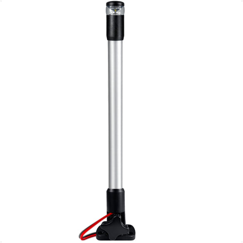 14" LED Anchor Light, Certified 2NM, Fold-Down, Polycarbonate Lens & Aluminum Tube, 12-30V DC