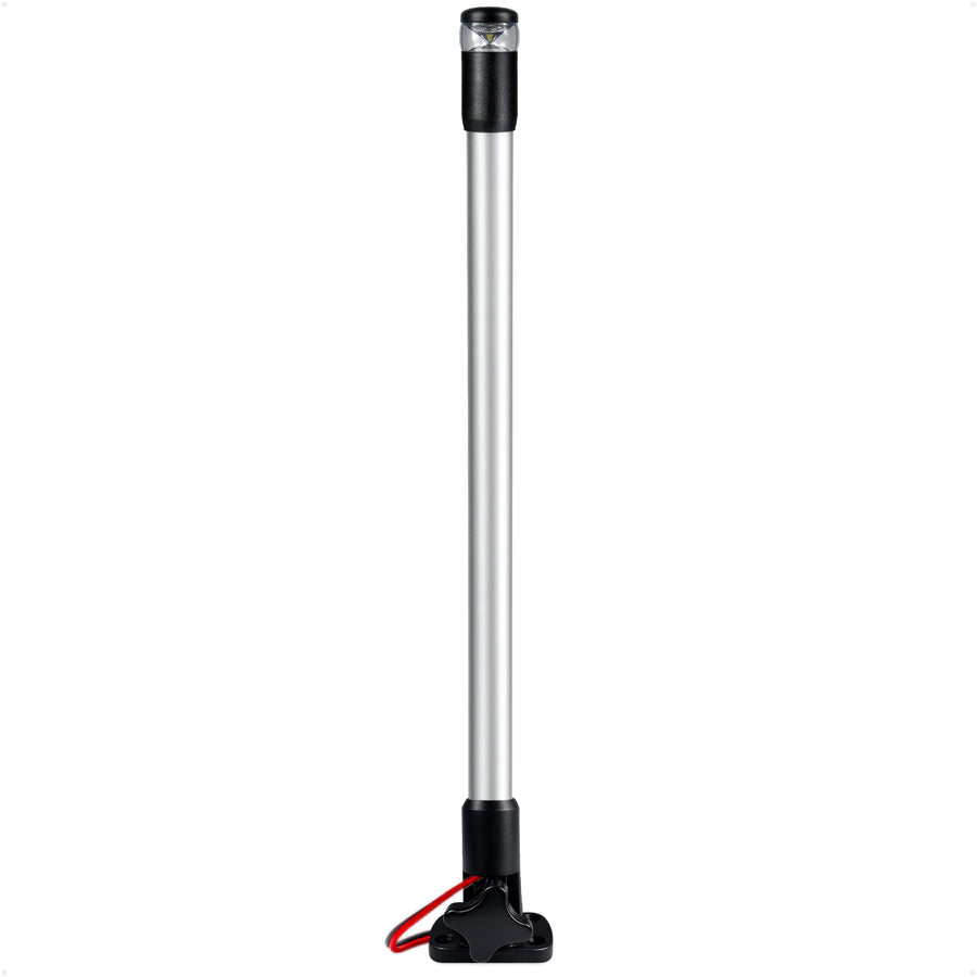 24" LED Anchor Light, Certified 2NM, Fold-Down, Polycarbonate Lens & Aluminum Tube, 12-30V DC - FO5008 - Five Oceans
