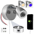 LED Reading Light with USB-C, Touch Dimmer, Warm White & Blue, Aluminum Housing, 200LM, 10-28V DC - FO5010 - Five Oceans