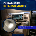 LED Reading Light with USB-C, Touch Dimmer, Warm White & Red, Aluminum Housing, 200LM, 10-28V DC - FO5012 - Five Oceans