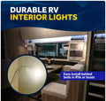 LED Reading Light with USB-C, Touch Dimmer, Aluminum Housing, Flexible Gooseneck Style, 200LM, 10-28V DC - Five Oceans