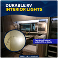 LED Reading Light with USB-C, Touch Dimmer, Warm White & Red, Aluminum Housing, Flexible Gooseneck Style, 200LM, 10-28V DC - FO5016 - Five Oceans