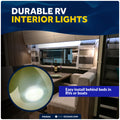 LED Reading Light with USB-C, Touch Dimmer, Warm White & Blue, Matte Black Aluminum Housing, 200LM, 10-28V DC - FO5034 - Five Oceans