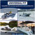 Boat Speedometer Pitot Tube Kit, Automatic Kick-Up Assembly Up to 80 MPH - FO5050 - Five Oceans