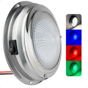 4" RGBW LED Dome Ceiling Light with Internal Drive, 12V, Stainless Steel Housing - FO5052 - Five Oceans