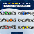3/8" (10mm) HT G4 Anchor Windlass Chain Markers, 12-Pack, 6 Colors - FO5064 - Five Oceans