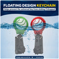 Adjustable Universal Deck Plate and Deck Fill Key with Floating Green/Red Keychain, Fits Standard 8-Point Winch Sockets & Dual-Hole Deck Fittings, Nylon, 2-Pack - 5068-4495-R-G-KIT-M2 - Five Oceans