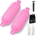 Inflatable Boat Fender, Marine Vinyl - Pink, 2-Pack - Classic Fender Series
