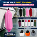 Inflatable Boat Fender, Marine Vinyl - Pink, 2-Pack - Classic Fender Series