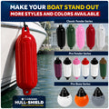 Inflatable Boat Fender, Marine Vinyl - Red, 2-Pack - Classic Fender Series