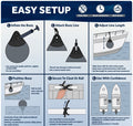 Inflatable Boat Buoy, Marine Vinyl – Gray/Black, 2-Pack - Pro Buoy Series