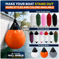 Inflatable Boat Buoy, Marine Vinyl – Orange/Black, 2-Pack - Pro Buoy Series
