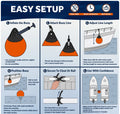 Inflatable Boat Buoy, Marine Vinyl – Orange/Black, 2-Pack - Pro Buoy Series