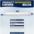 48" Piling Post Dock Bumpers, Marine-Grade PVC - White, 2-Pack