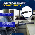 Heavy Duty Telescopic Tiller Extension Handle, Extend from 25.5" – 40"