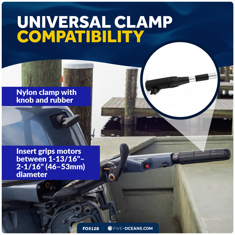 Heavy Duty Telescopic Tiller Extension Handle, Extend from 25.5" – 40"