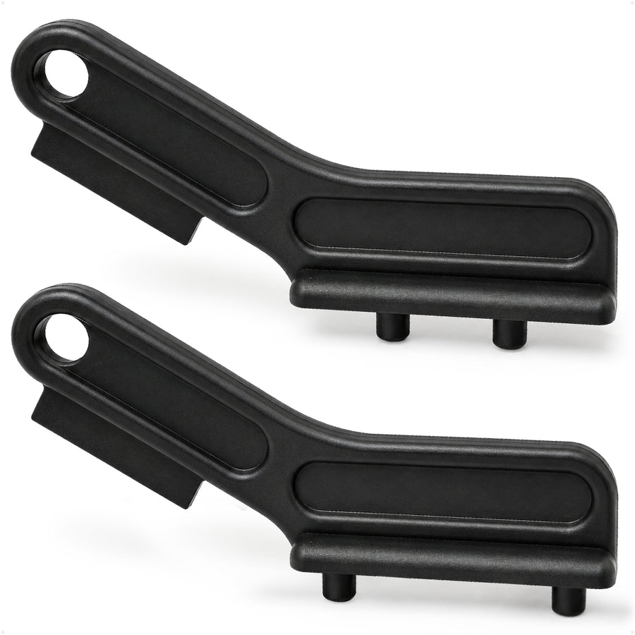 Marine Deck Plate Key, 2 Sizes, Black Nylon, 2-Pack