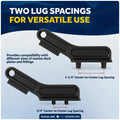 Marine Deck Plate Key, 2 Sizes, Black Nylon, 2-Pack