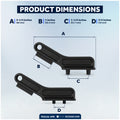 Marine Deck Plate Key, 2 Sizes, Black Nylon, 2-Pack
