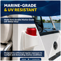 Cup Holder Insert, Off-White Marine-Grade PVC