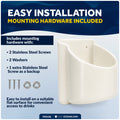 Cup Holder Insert, Off-White Marine-Grade PVC