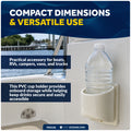Cup Holder Insert, Off-White Marine-Grade PVC