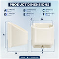 Cup Holder Insert, Off-White Marine-Grade PVC