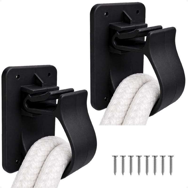 Snapper Line Holder - Holds Up to 35 Ft of 3/8" Line, Black Nylon, 2-Pack