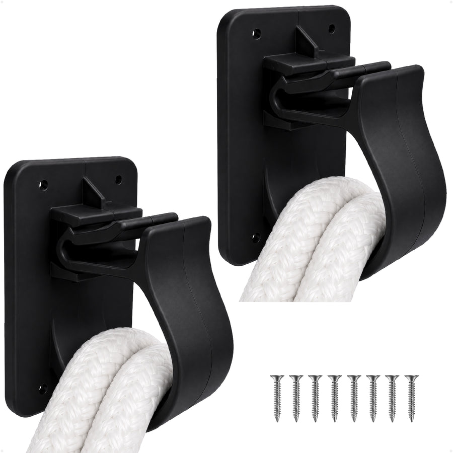 Snapper Line Holder - Holds Up to 35 Ft of 3/8" Line, Black Nylon, 2-Pack