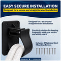 Snapper Line Holder - Holds Up to 35 Ft of 3/8" Line, Black Nylon, 2-Pack