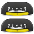 Marine Heel Angle Clinometer, -10 to 10 Degrees, ABS, 2-Pack