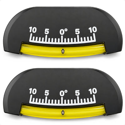 Marine Heel Angle Clinometer, -10 to 10 Degrees, ABS, 2-Pack