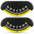 Marine Heel Angle Clinometer, -45 to 45 Degrees, ABS, 2-Pack