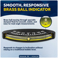 Marine Heel Angle Clinometer, -45 to 45 Degrees, ABS, 2-Pack