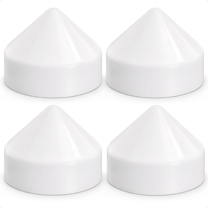 7" Marine Cone Dock Piling Caps, White, 4-Pack
