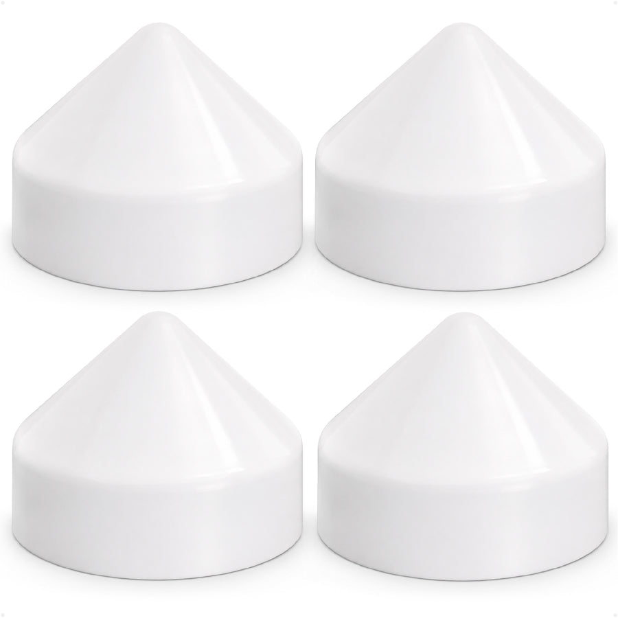7" Marine Cone Dock Piling Caps, White, 4-Pack